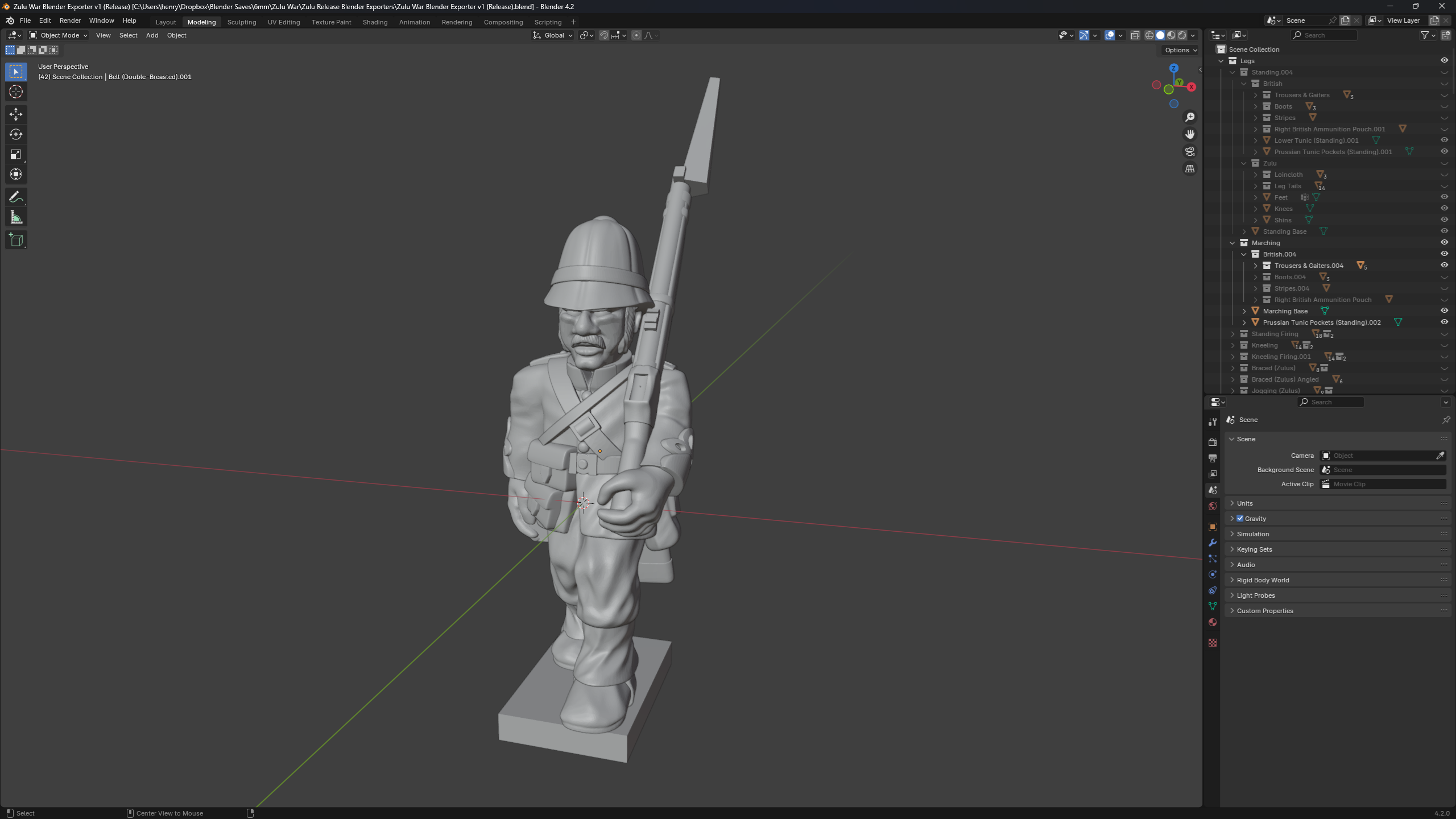 Zulu War Part 1 Blender Files ZU-1